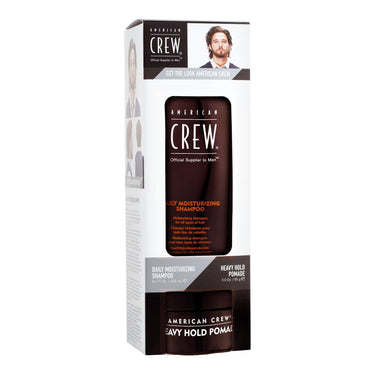 AMERICAN CREW_Daily Moisturizing Shampoo & Heavy Hold Pomade Set_Cosmetic World